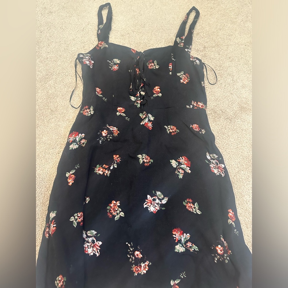 Black Floral Summer Dress